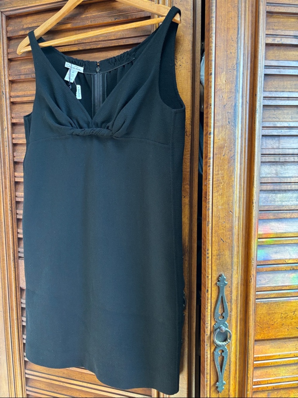 Oscar de la Renta Black Textured Dress